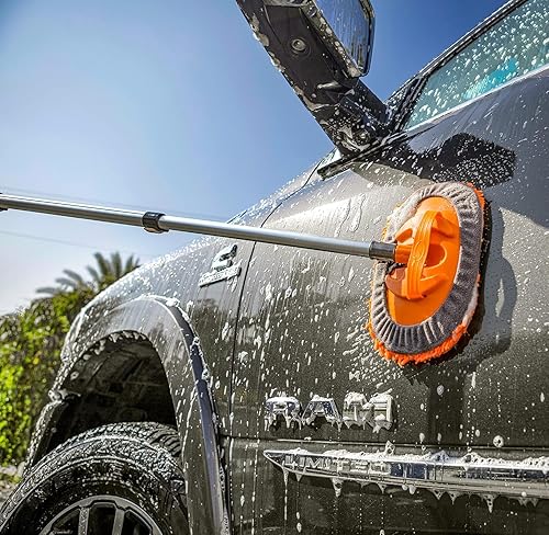 Miniatura 4 de EXTEND-A-REACH Cabezal de limpieza de microfibra de chenilla para coche, plumero de pared, uso a mano o como accesorio de poste de extensión (el