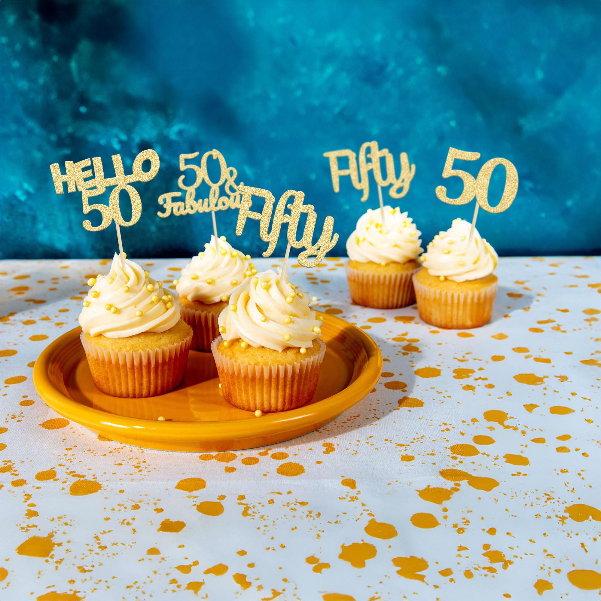 OIGWBPH 50 stuks gouden chocoladevleugels, feestvleugels, decoratie, tovenaars, taartdecoratie, cupcake-topper, chocoladedecoratie met plakpunt voor verjaardagsfeest