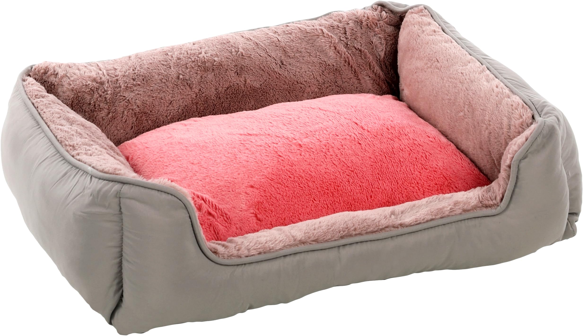 Panier pour chien Flamingo Oddi rose en tissu robuste et design épuré pour le salon