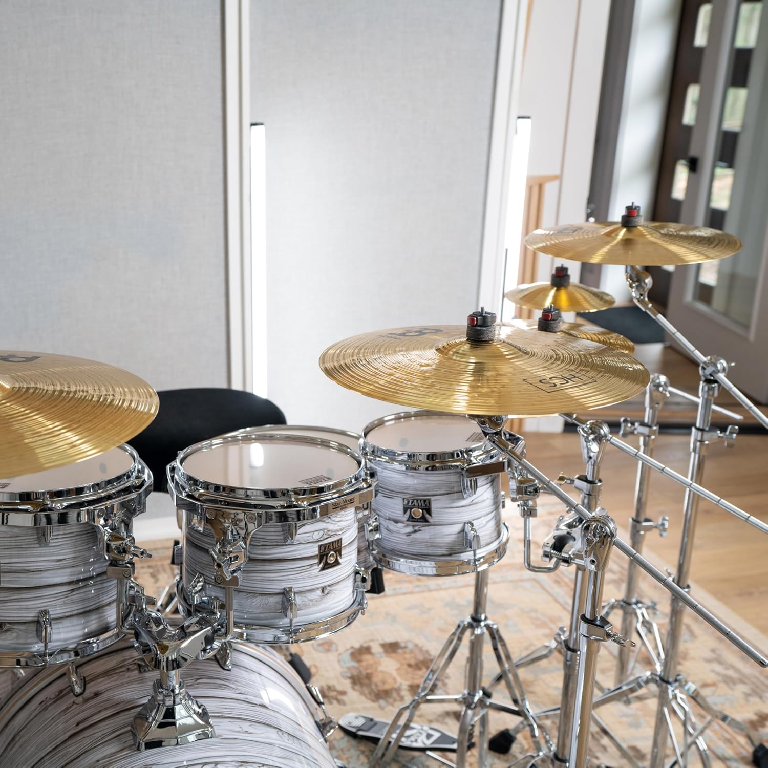 HCS Ultimate Cymbal Set Box Pack for Drums with Hihats, Ride, Crashes, China, Splash, Bell and FREE 16” Trash Crash — MADE IN GERMANY — Durable Brass, 2-YEAR WARRANTY