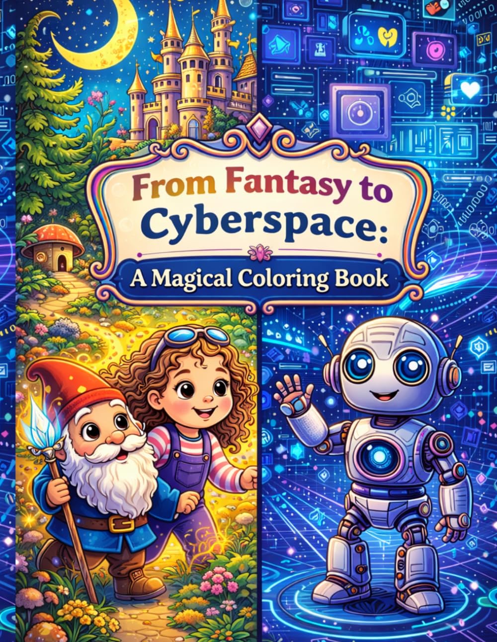 From Fantasy to Cyberspace: A Magical Coloring Book (Magical Adventures for Kids)