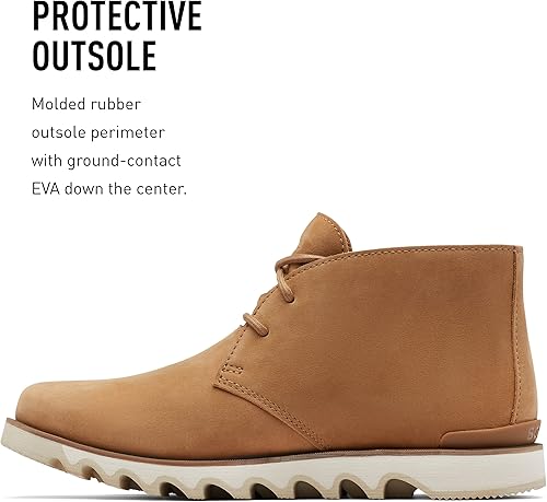 Miniatura 4 de Sorel Botas Kezar Chukka WP para hombre, botas de lluvia de cuero impermeables