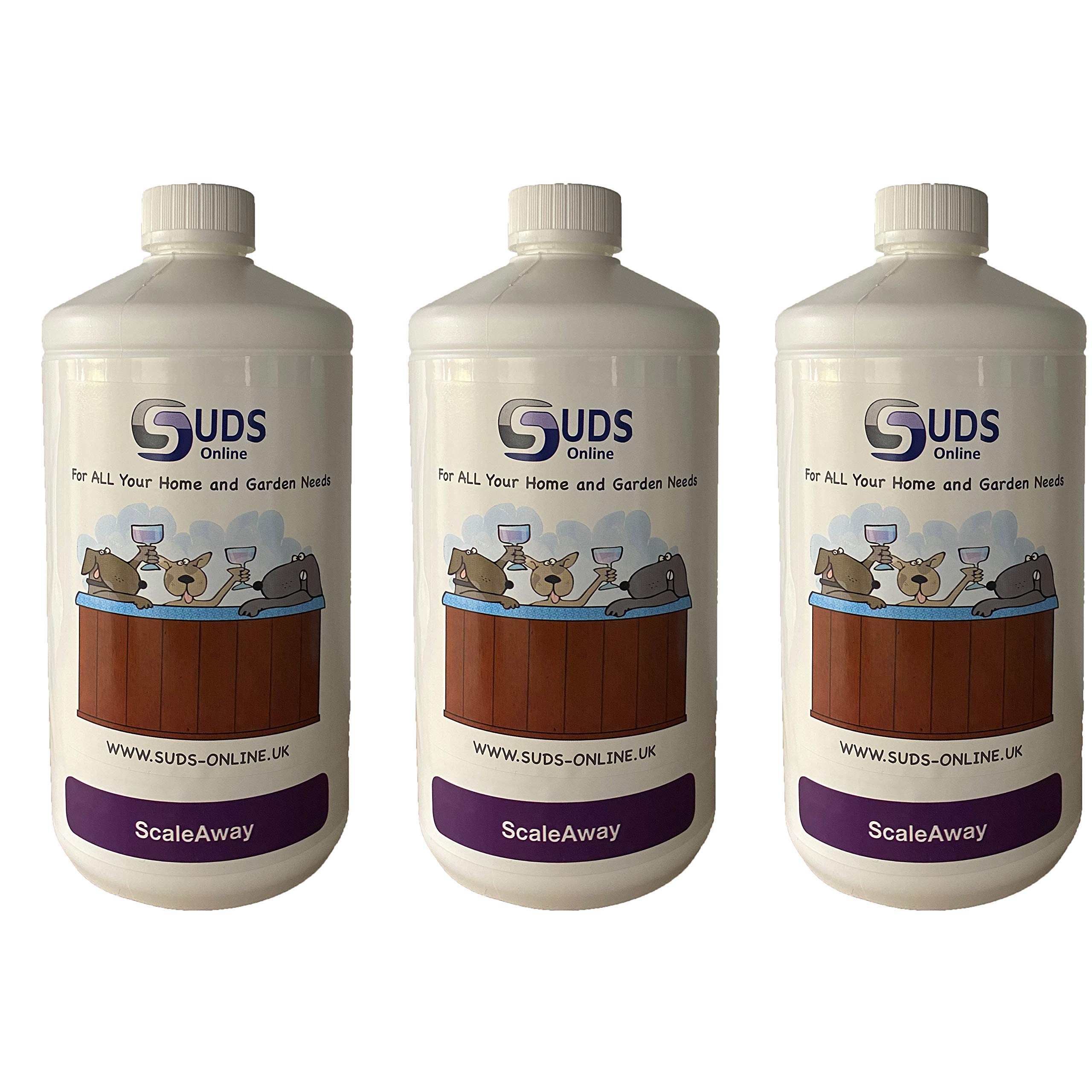 SUDS-ONLINE No Scale PREVENT AND REMOVE SCALE Hot Tub Away Anti Spas Spa (3L) โ image 1