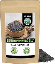 Alpi Nature Poppy Seeds 500 g, Whole Blue Poppy Seeds for Cooking and Desserts