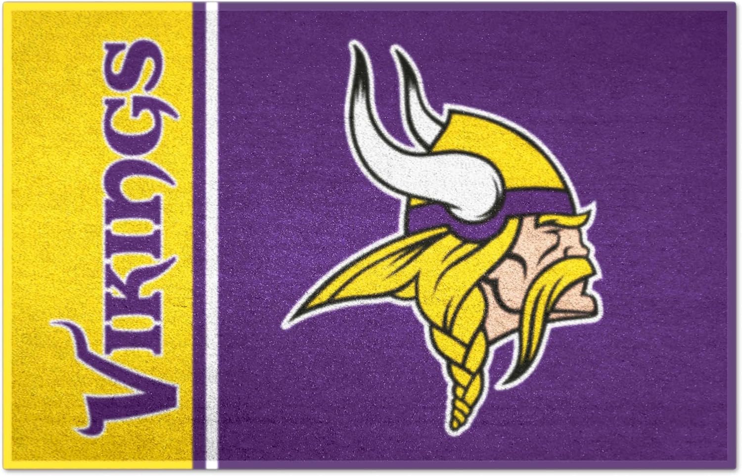 FANMATS 8248 NFL - Minnesota Vikings Starter Mat Accent Rug - 19in. x 30in. | Sports Fan Home Decor Rug and Tailgating Mat Uniform Design