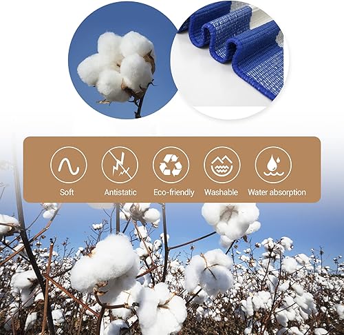 Miniatura 2 de MUBIN - Alfombra de algodón de lana cuadriculada, 3 x 5 pies, color negro y blanco, alfombra decorativa a cuadros para poner al aire libre en la