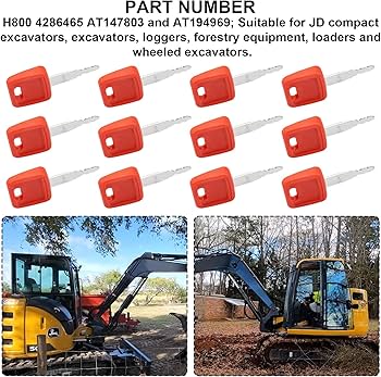 Amazon.com: VIDABTE H800 Excavator Ignition Key, Ignition Keys for
