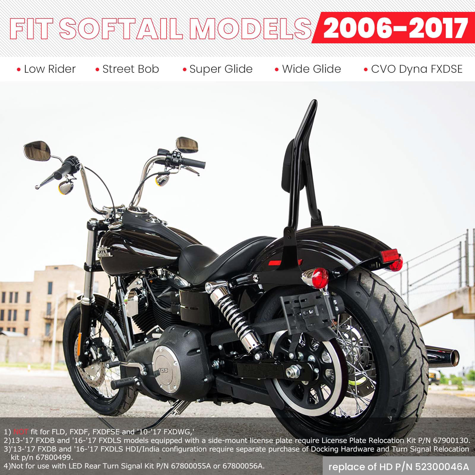 FXDX様　　REVIVE Amazon | kekykm バックレスト シーシーバーバー ハーレーダイナ