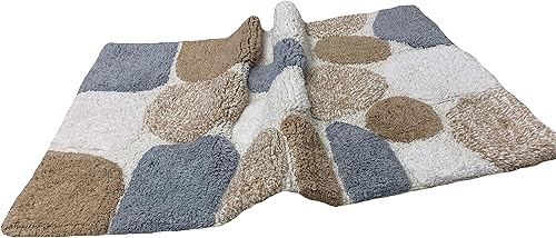Vista 35 de THE BEER VALLEY Pebble Stone - Alfombra de baño antideslizante de 24 x 60 pulgadas, suave y absorbente, alfombra de baño grande antideslizante
