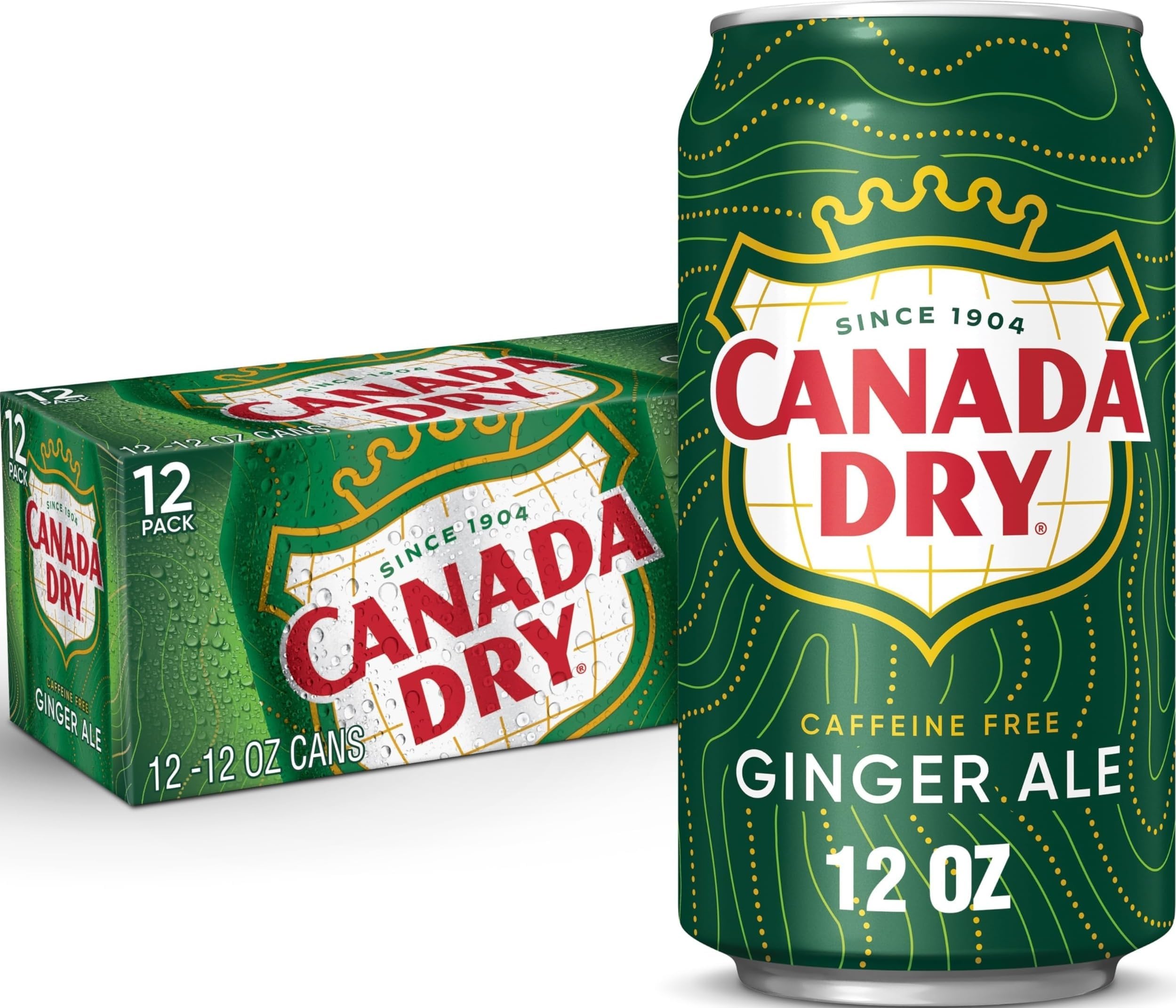 Canada Dry Ginger Ale Soda, 12 fl oz cans, 12 pack