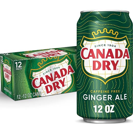 Canada Dry Ginger Ale Soda, 12 fl oz cans, 12 pack