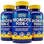 Nutrition Essentials Probiotics for Women and Men with Natural Lactase Enzyme & Prebiotic Fiber for Digestive Health - 80percent + Stronger Supplement for Gut Health Support - 3 Count of 60 Tablets