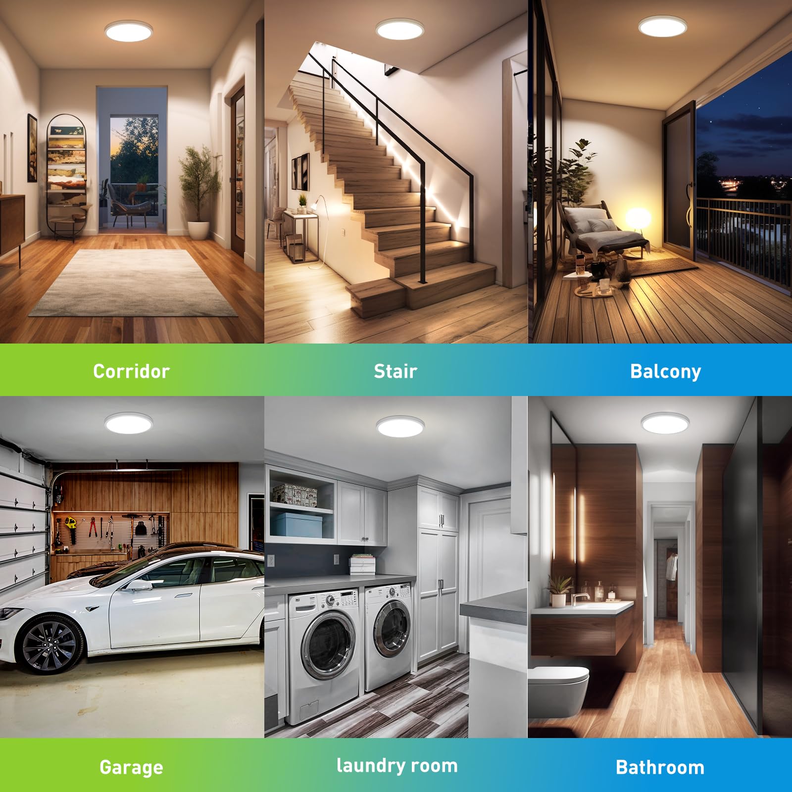 Yafido 24W Radar LED Lampe mit Bewegungsmelder Innen, 3 Farben Rund Deckenleuchte mit Bewegungsmelder, IP44 Deckenlampe mit Sensor für Flur Keller Treppenhaus, Warmweiß Naturweiß Kaltweiß, 2 Stück