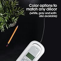 Vista 4 de Power Gear Cable de línea telefónica, 15 pies, cable telefónico, extremos modulares, funciona para teléfono, módem o máquina de fax