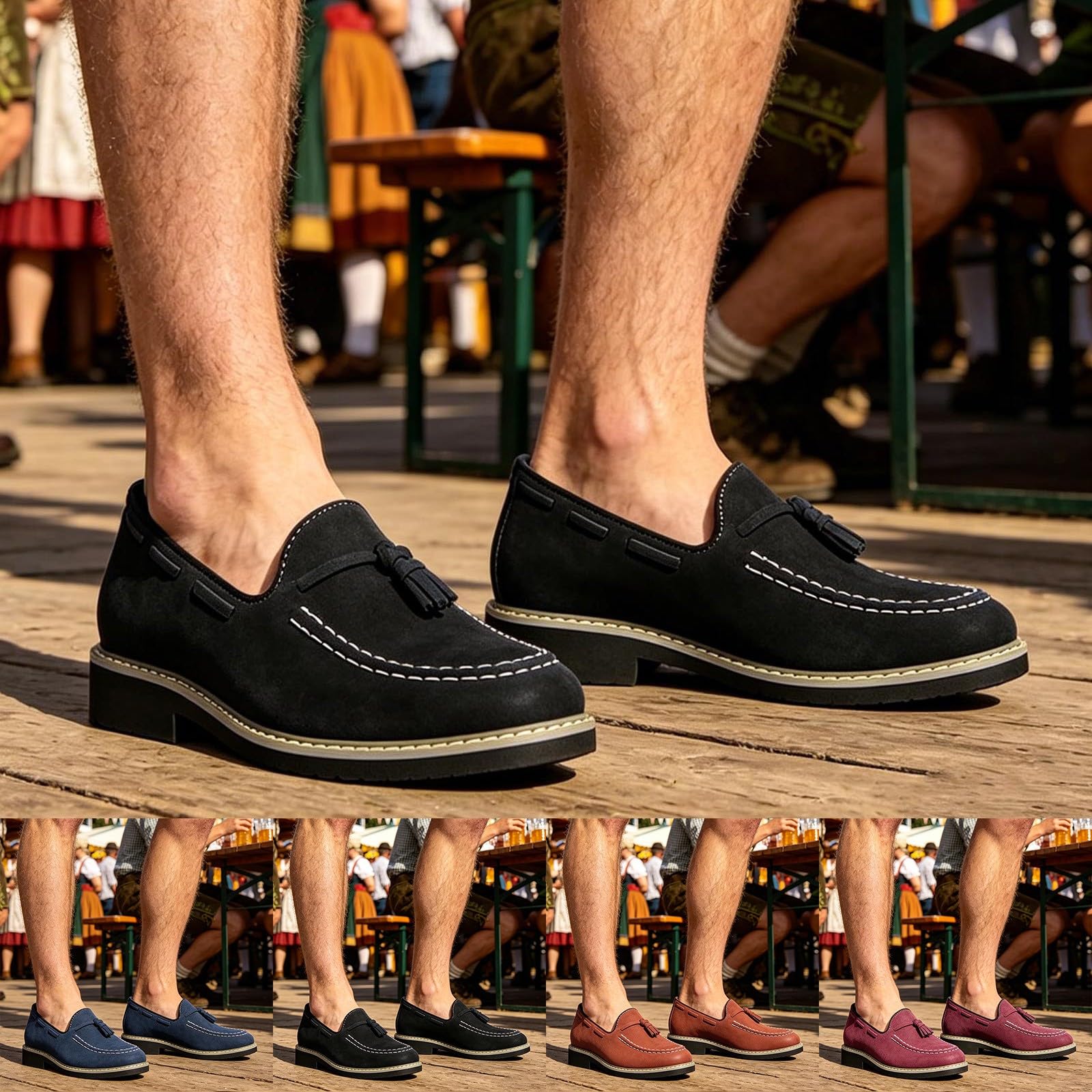 Mocasines para hombre negro terciopelo mocasín borlas piel sintética mocasines vintage boda vestido zapatos de barco diseño tradicional zapatillas de diseño tradicional zapatos para hombre