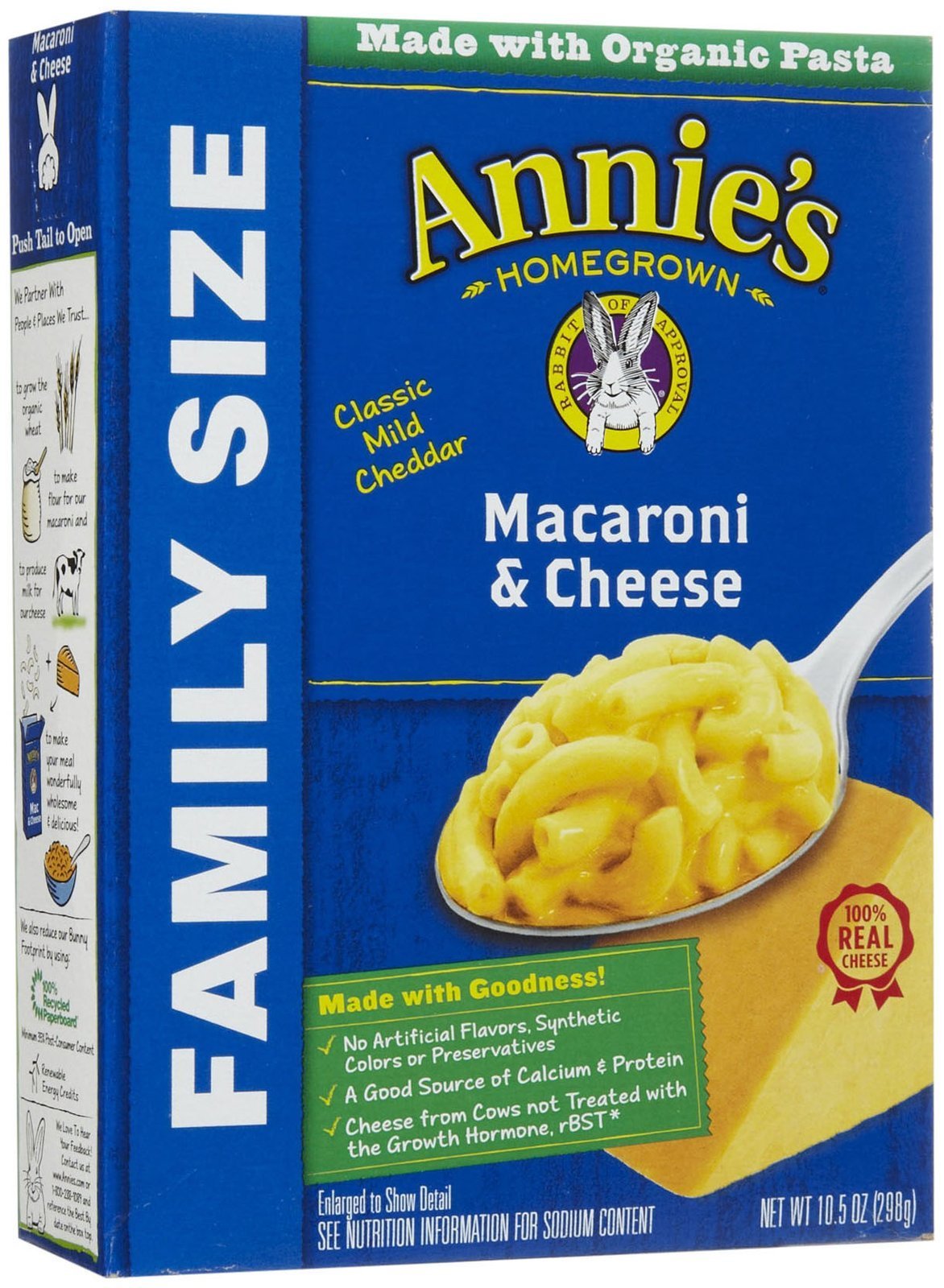 Annie's Homegrown Macaroni & Cheese - Family Size Classic - 10.5 oz