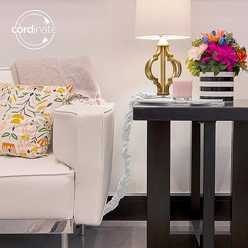 Miniatura 7 de Cordinate - Cubierta de tela para cables, 6 pies (30.48 cm), para ocultar cables, ideal para lámparas de techo y de mesa, gestión de cables, fácil