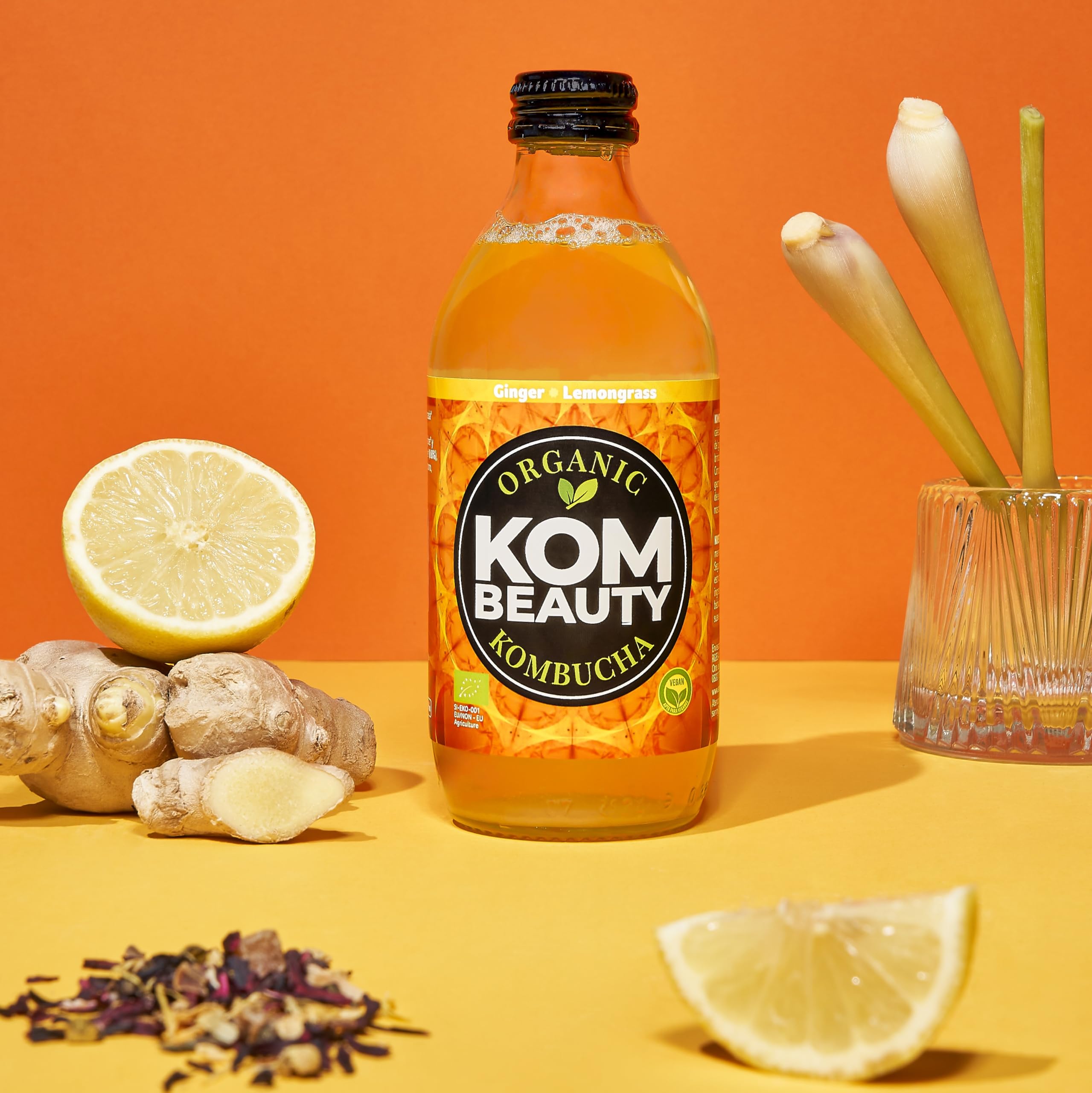 KOMBEAUTY - Bebida de kombucha, Pack de 12 Botellas de 33 cl. (Pack Mix)