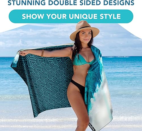 Miniatura 131 de Youphoria Toalla de viaje de microfibra de secado rápido, ligera, toalla de secado rápido para camping, playa, mochilero, senderismo y deporte Gris