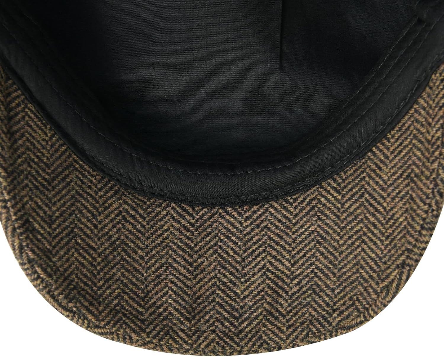 Men Wool Blend Flat Cap Tweed Newsboy Ivy Hat - Image 6