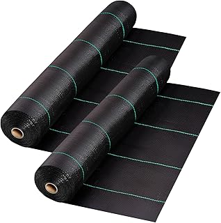 Irenare 13 x 108 ft 3.5oz Driveway Fabric Commercial Weed Barrier Landscape Fabric Heavy Duty Geotextile Driveway Felt Underlayment Gravel for Erosion Control, French Drain, Construction Projects