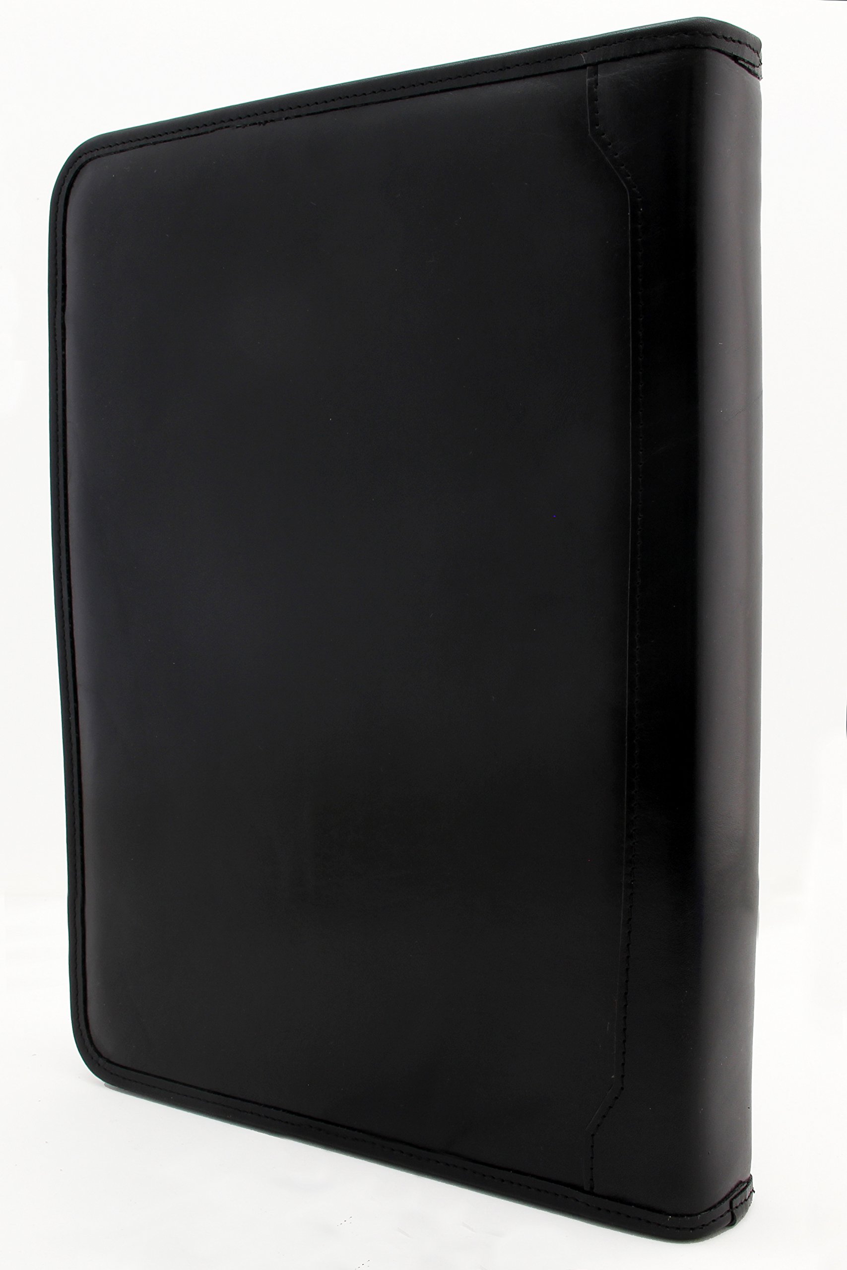 黒革 A４バインダー スナップボタン付き　リング径32cm 黒革 A4バインダー スナップボタン付き リング径32cm 黒革 A4