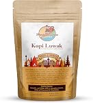 Monkey Business Coffee - Wild Kopi Luwak Coffee Haricots entiers - Éthiquement - 250 Grammaire (8.8oz) (Autres poids & Types de haricots disponibles) - Produit de l ' Indonésie