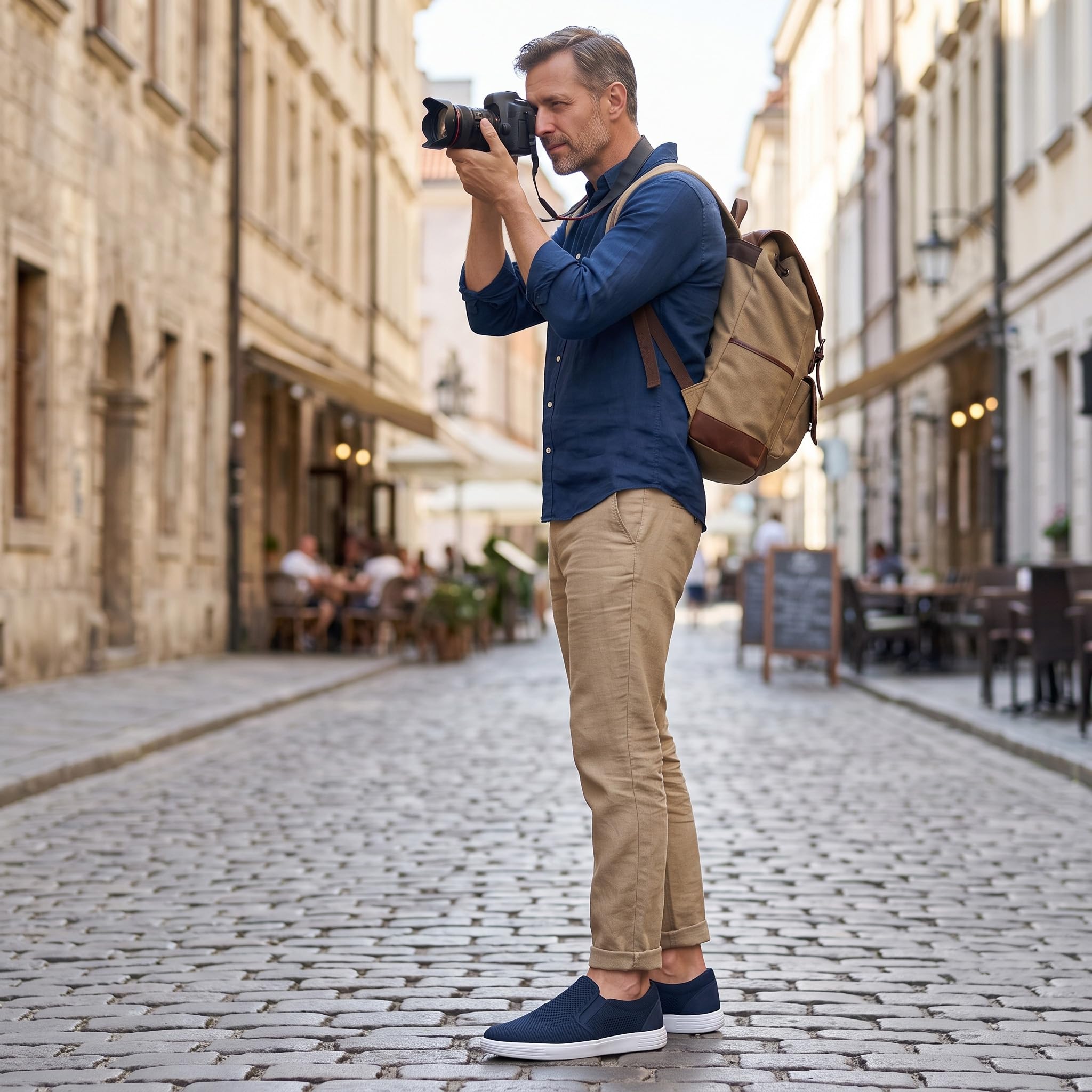 Puxowe Zapatillas de Deporte para Hombre Deslizamiento en Zapatillas de Ocio Ligeras Atmungsaktiv Netz Manos Libres Zapatillas Planas