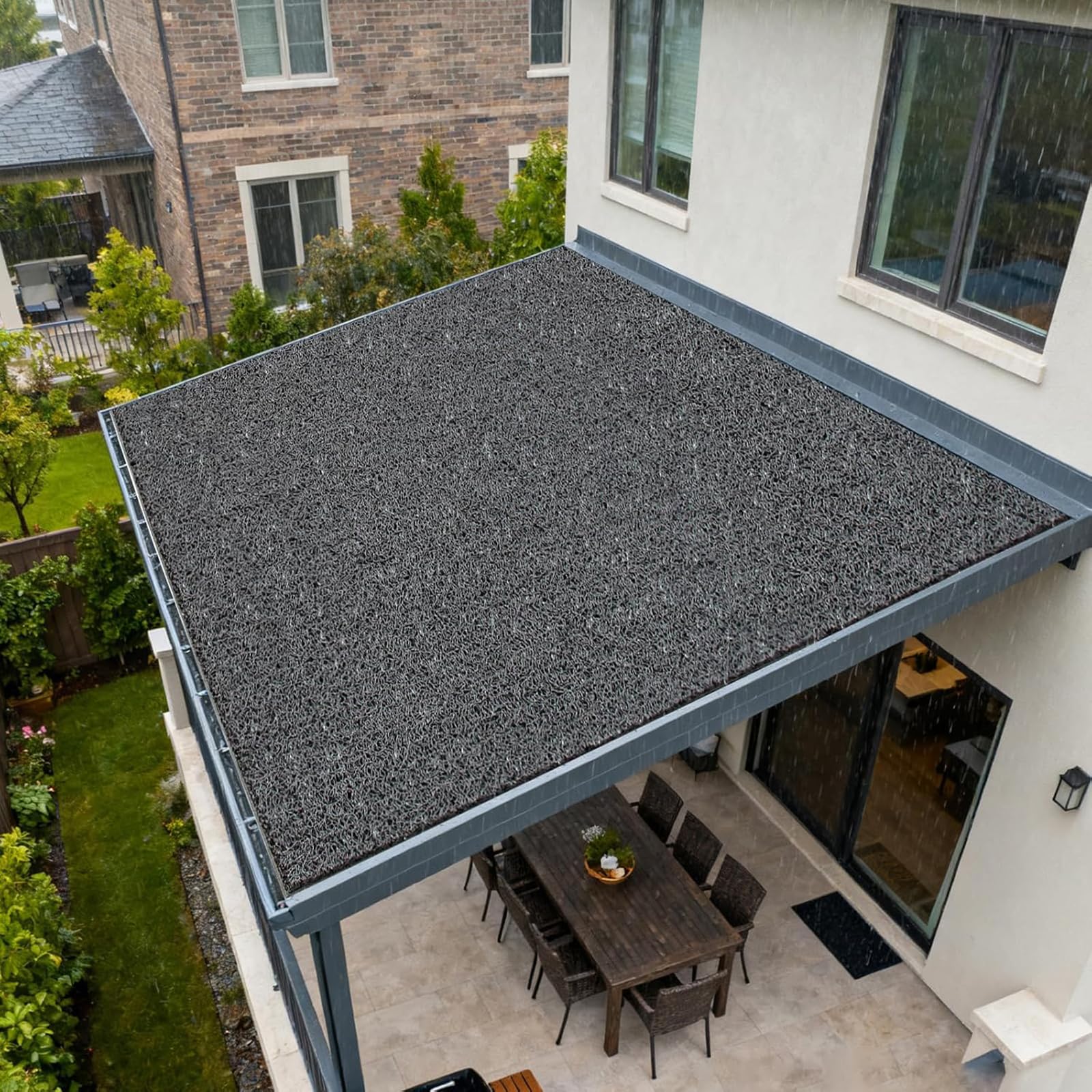 Cooalinar Sound Deadening Non-Slip,Dripping Noise Solution Mat,Air Conditioner Outdoor Unit Anti-Dripping Mat,Removable Design,For Air Conditioner,Metal Roof,Patio Cover