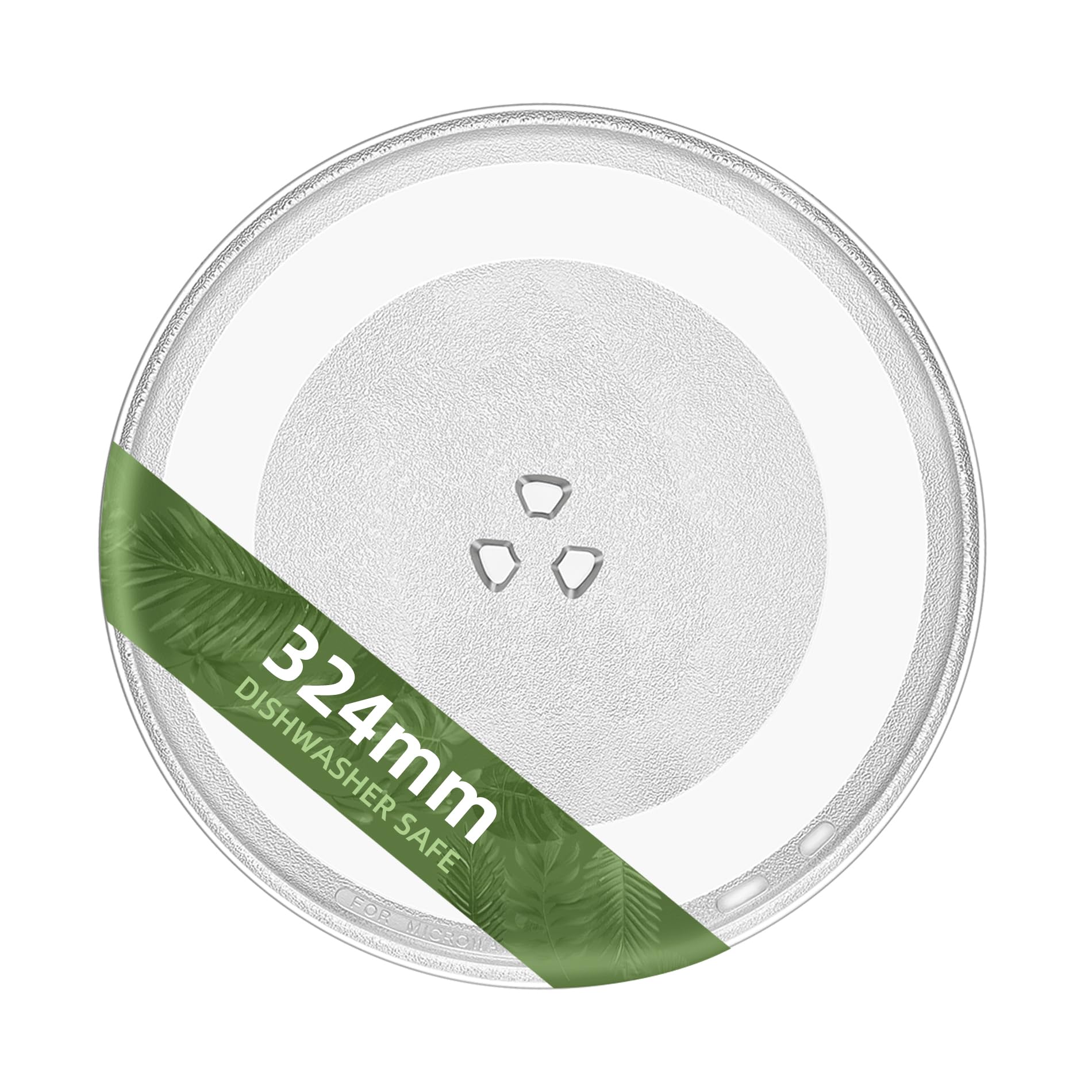 Gemroom 324mm Microwave Plate Replacement for WB49X10129 GE Microwave Glass Plate, LG 3390W1A027A and Kenmore Microwave Glass Plate 1B71961H Compatible with WP8172138 324 mm Whirlpool Microwave Plate — image 1