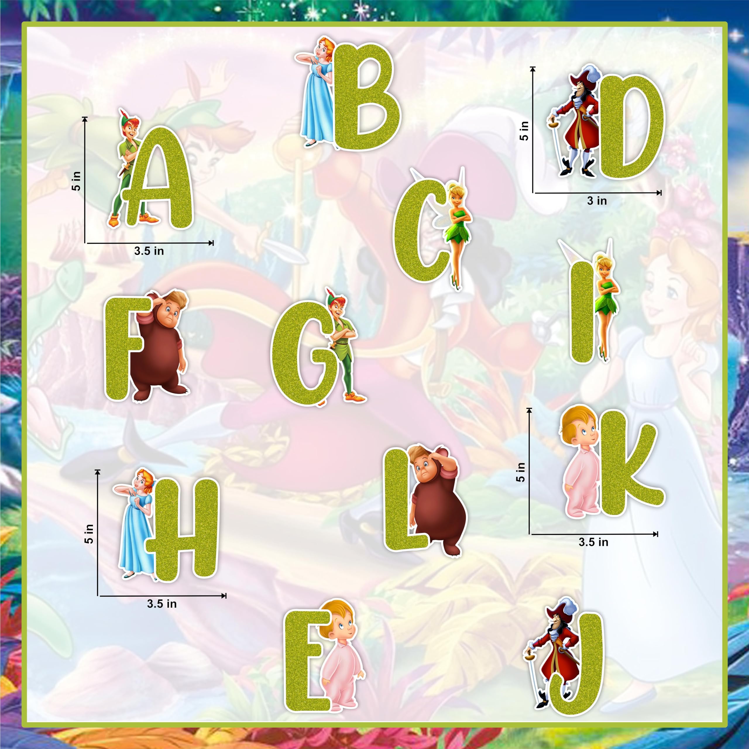 Seyal PTR Pan A-Z Alphabet Wall Sticker - Image 2