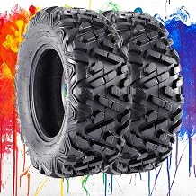 Set of 2 ATV Tires 25x10-12 ATV Tires, 12 Rim ATV/UTV Tires, 6PR Mud Trail TiresSet of 2, Tubeless