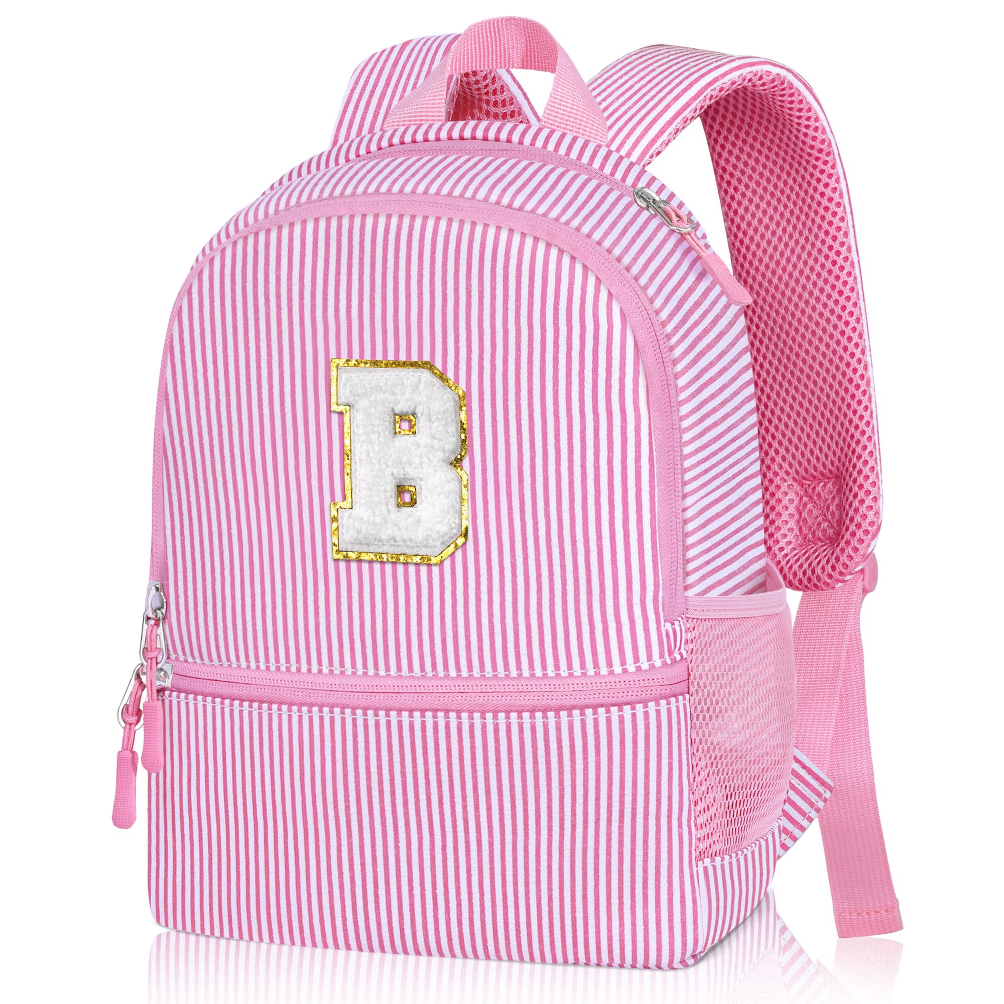 YOOLIFE Personalized Gifts Initial Birthday Gift Backpack Gift For Daughter Gifts For Sister Personalized Backpack Pink B