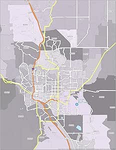 Amazon.com - ConversationPrints Colorado Zip Code Map GLOSSY POSTER ...