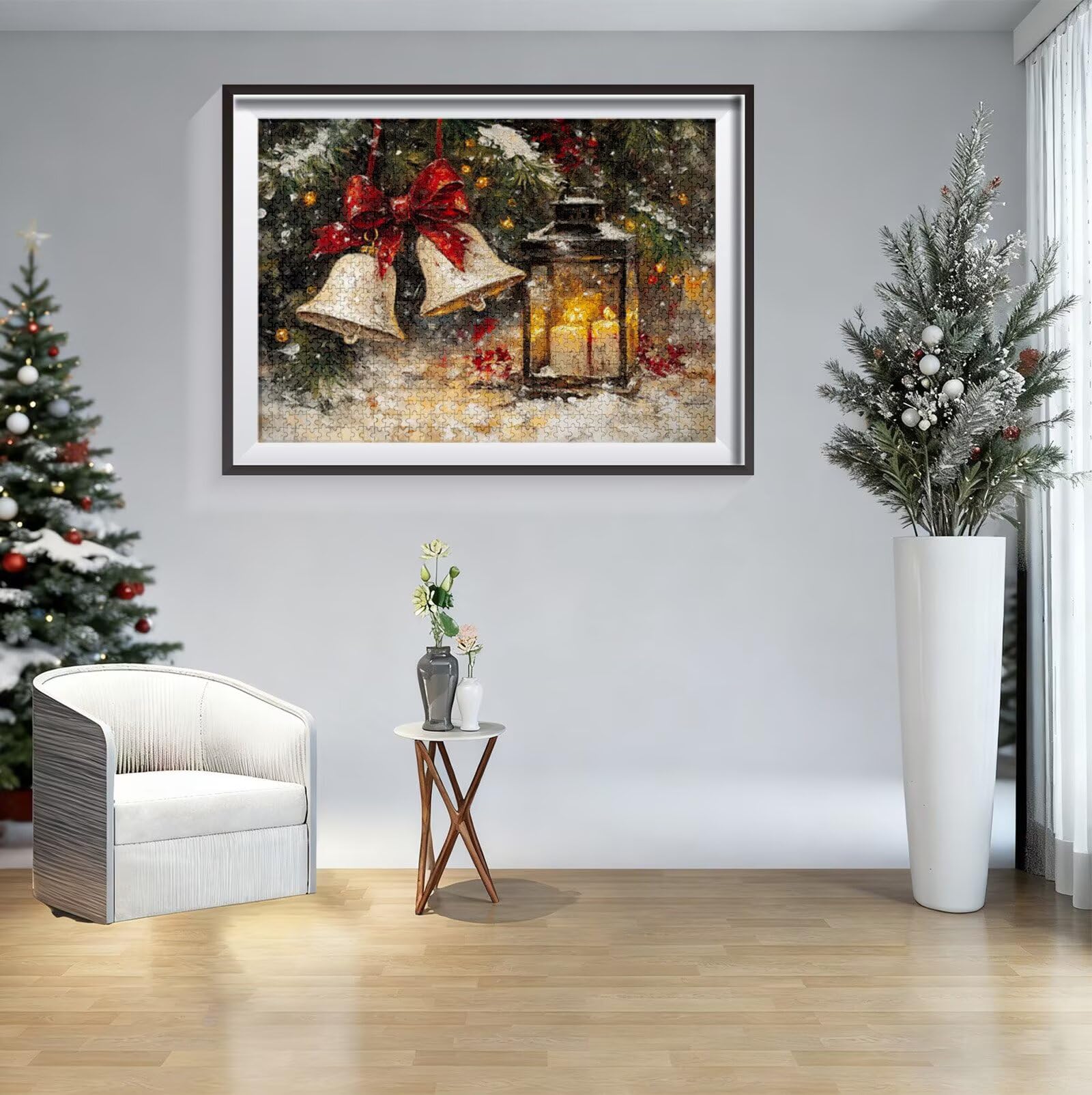 Puzzle Noël 3000 Pièces Adultes, Puzzle 3000 Pièces pour Adultes et Enfants à Partir de 14 Ans, Paysage Puzzles Bois de Qualité Supérieure avec Une Boîte d'emballage Exquise, Cadeau Femme/Homme H-3725