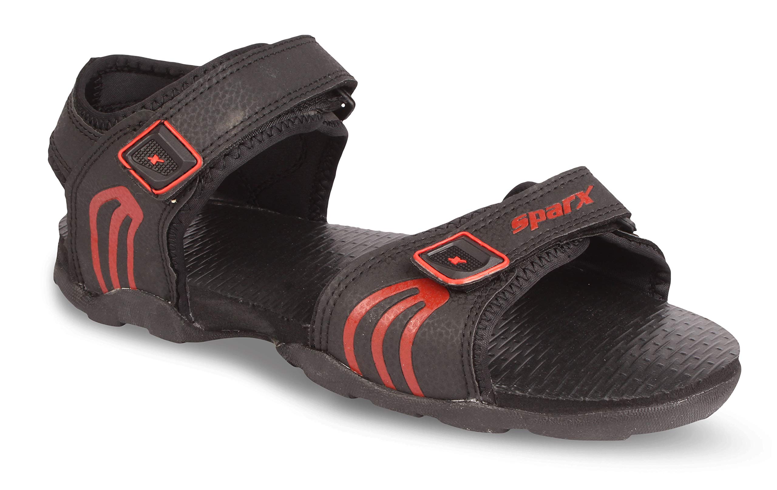 Men SS-702 Black Red Floater Sandals (Size - 10)-image-42