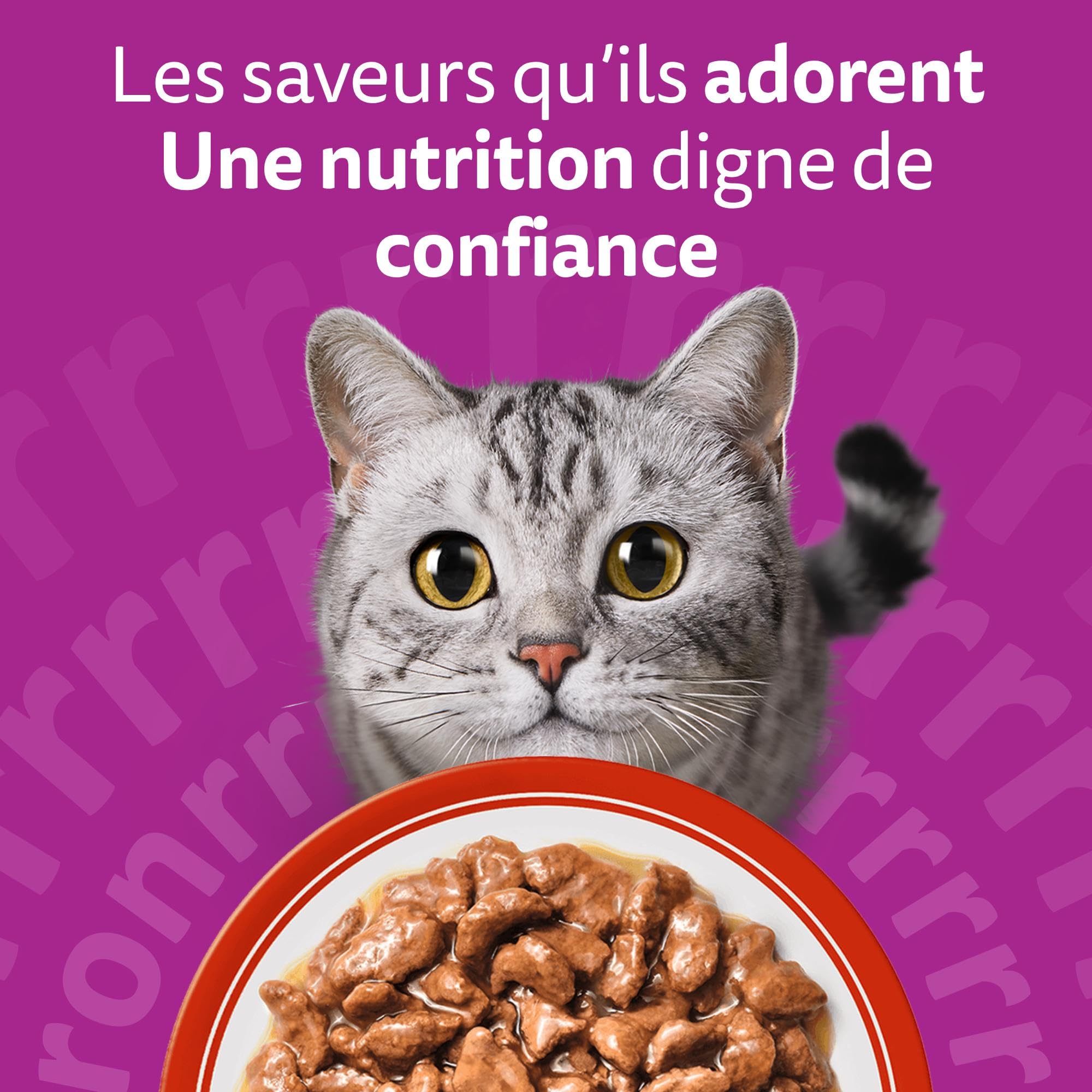 WHISKAS Aliment humide en sauce Chat adulte 84x85g Les Repas Classiques