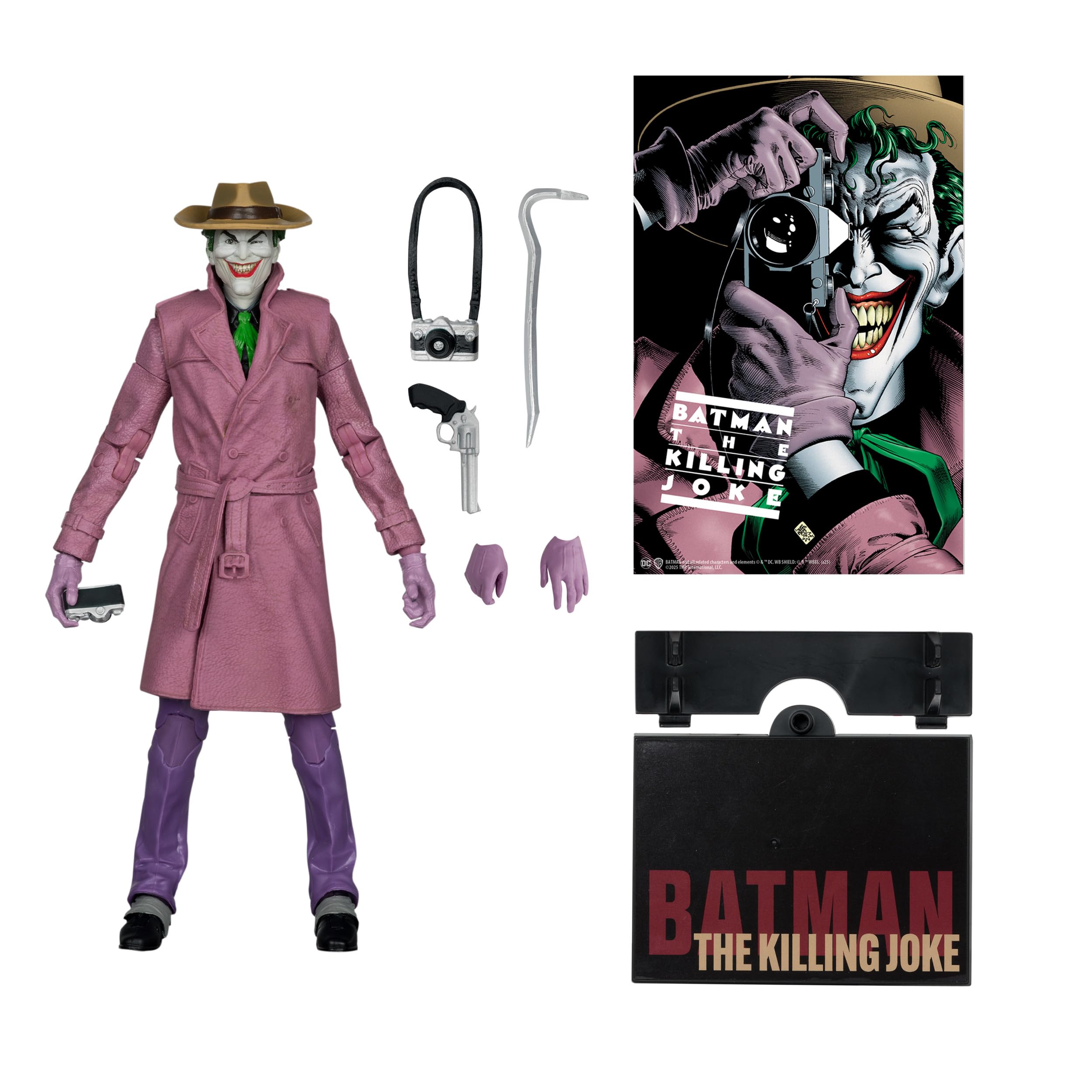 McFarlane DC Multiverse Cover Recreations - Figura de acción de The Joker (Batman: The Killing Joke) (Gold Label), 18 cm