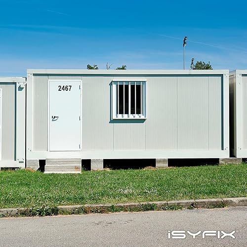 Miniatura 7 de iSYFIX Calcomanías de vinilo negro con el número 7 (siete), paquete de 6 calcomanías autoadhesivas de 7 pulgadas, calcomanías troqueladas y