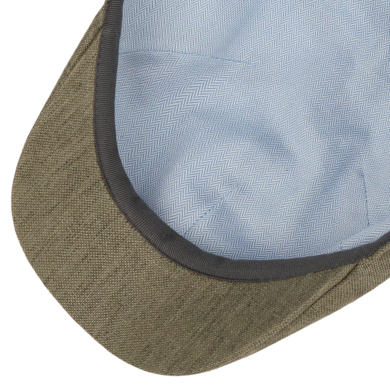 Stetson Texas Just Linen płaska czapka damska/męska – ze 100% lnu – Made in The EU – z podszewką z bawełny – sześcioczęściowa czapka z daszkiem z metalowym emblematem – wiosna/lato