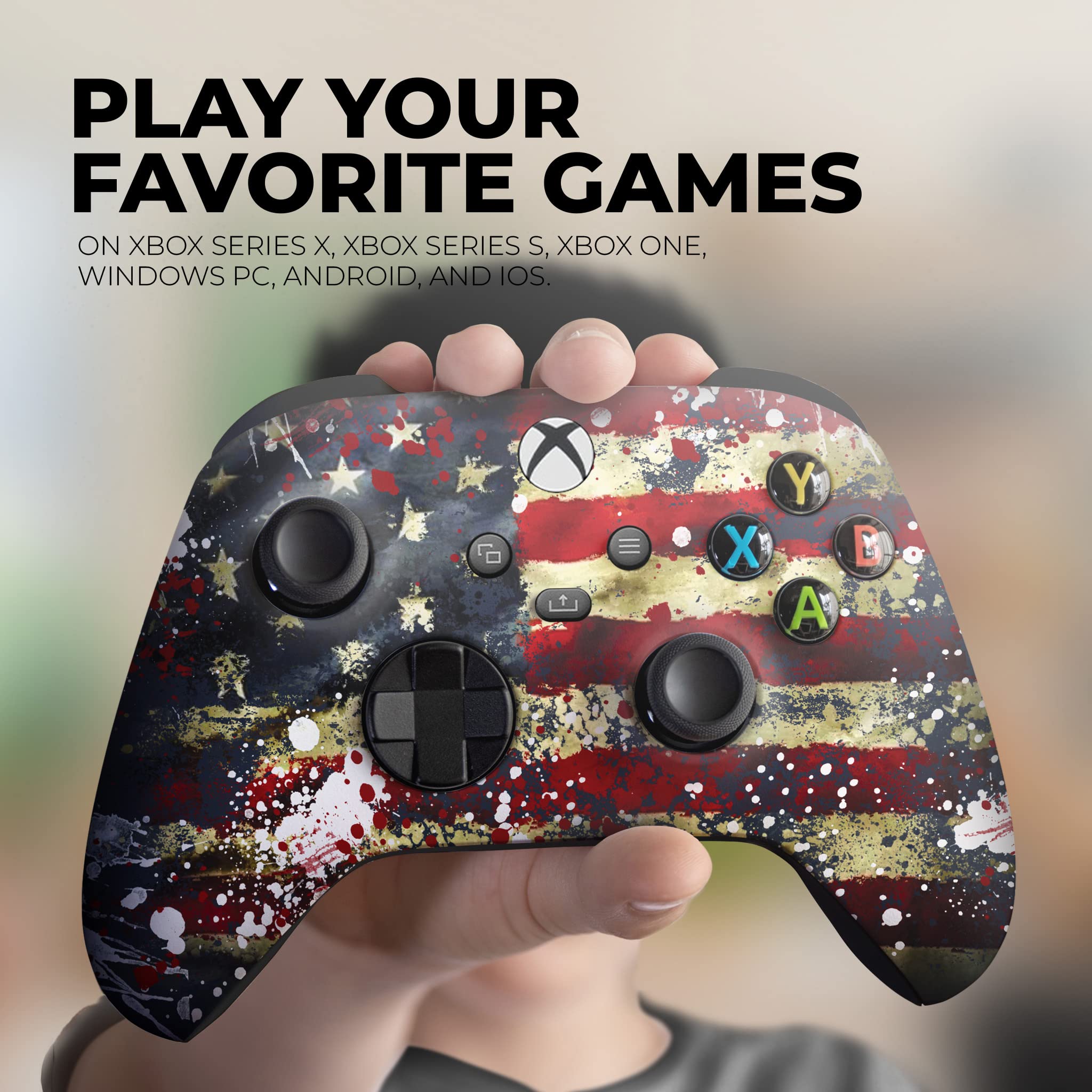 DreamController Controller wireless originale X-box Special Edition personalizzato compatibile con X-box One S/X-box Series X/S e Windows 10 realizzato con tecnologia avanzata di stampa HydroDip (non