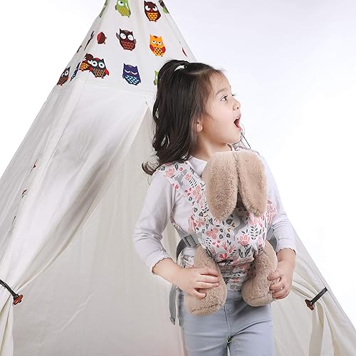 Miniatura 5 de GAGAKU Baby Doll Carrier Front and Back Stuffed Animal Carriers for Little Girls - Pink