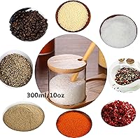 Vista 5 de FANTESTICRYAN Juego de 3 recipientes elegantes y simples para condimentos, caja de recipiente de vidrio decorativo para almacenar condimentos