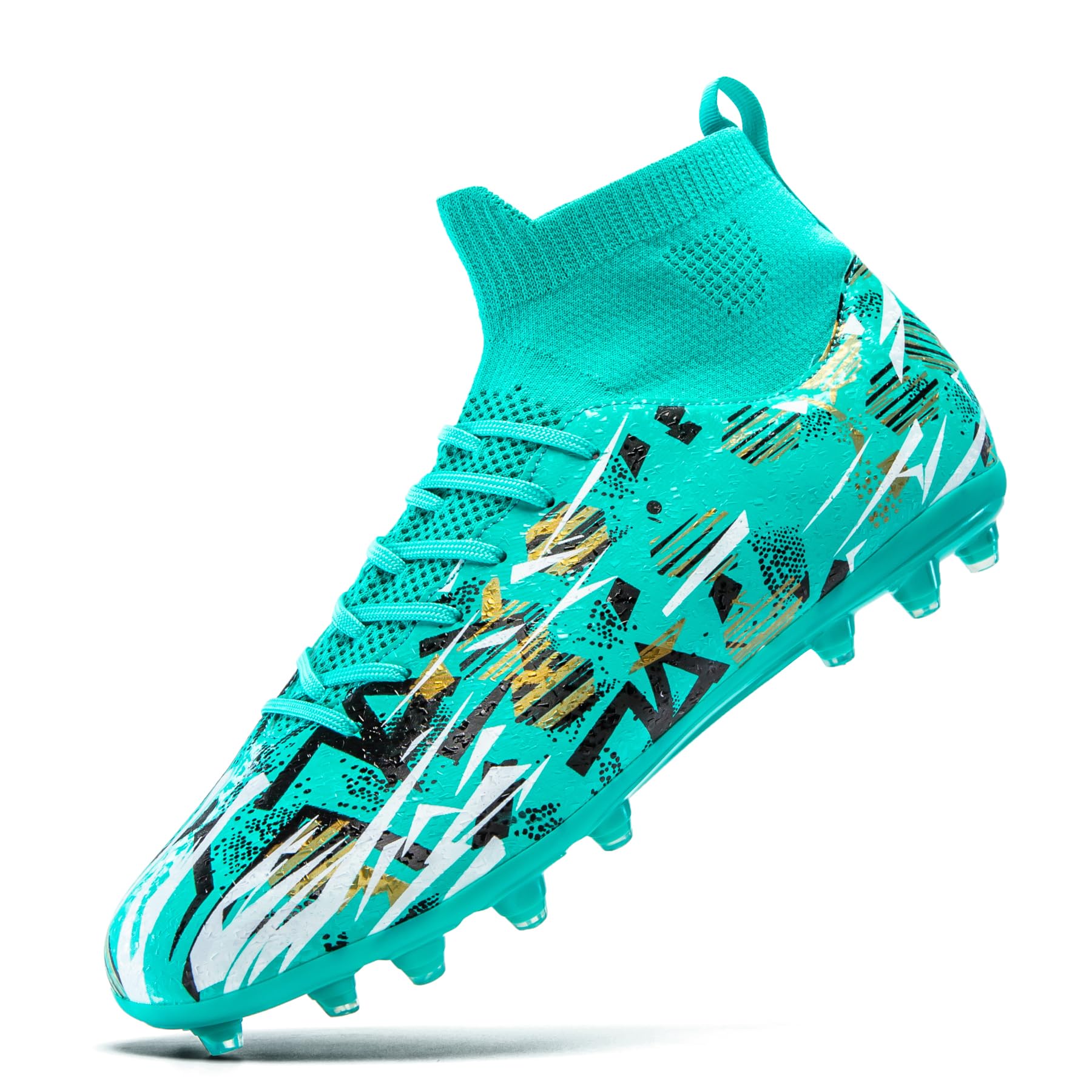 Unisex Adult Soccer Cleats High-Top Soccer Shoes for Outdoor Training Matches Football Cleats for Youth