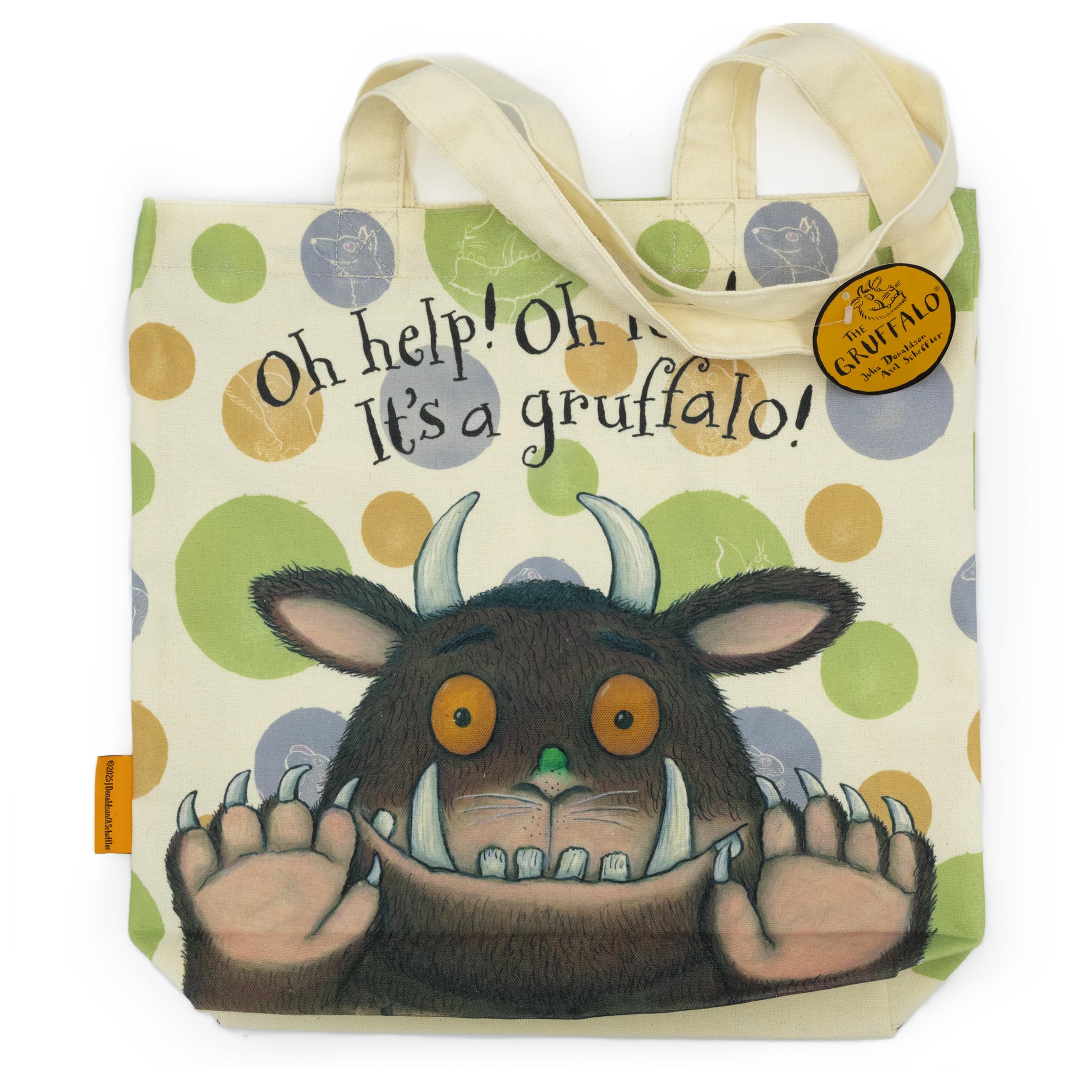 The Gruffalo Tote Bag | Official Licensed Cotton Bag with Classic Character Design | Durable Reusable Shopper for Books, Groceries & Everyday Use