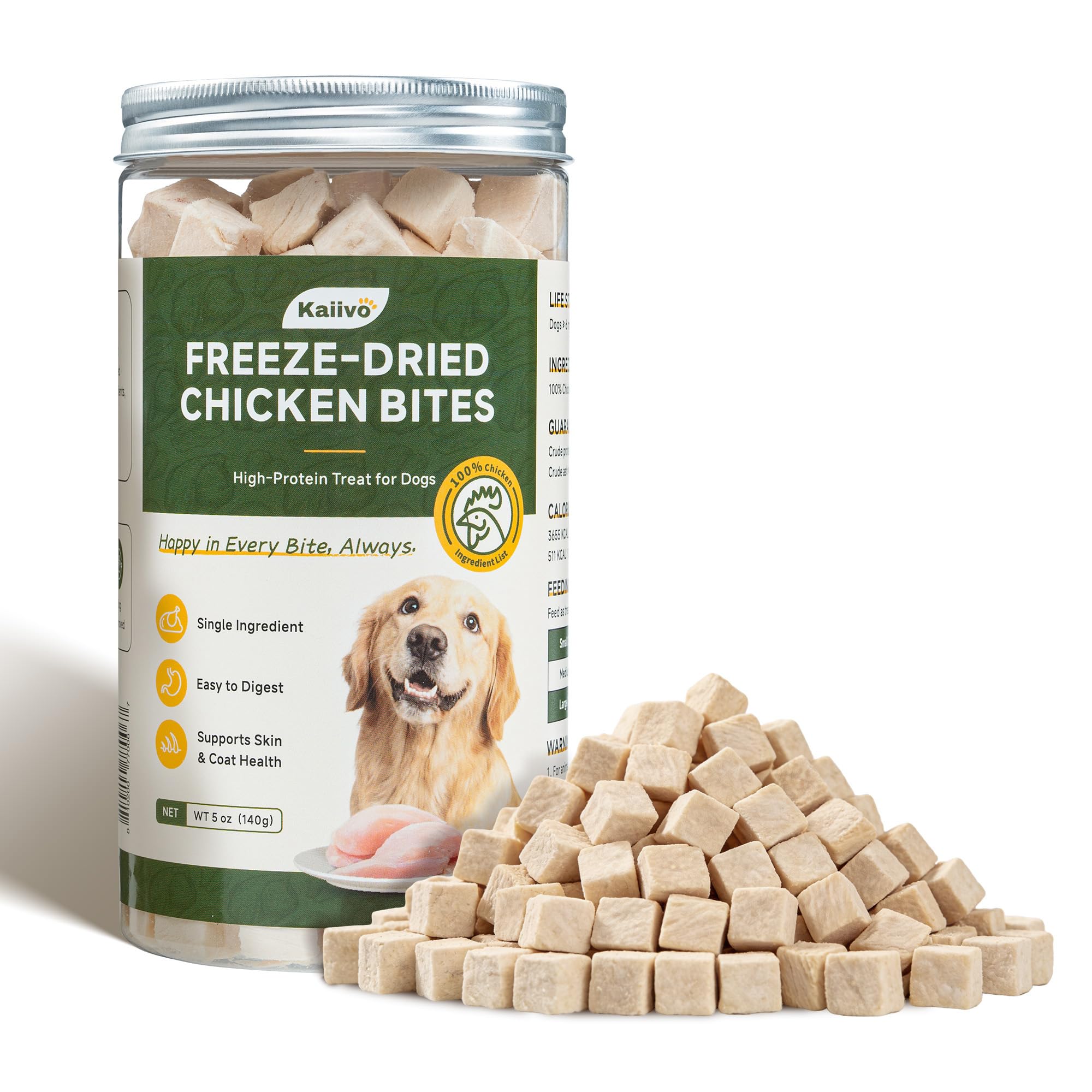 Amazon.com : Kaiivo Freeze Dried Chicken Dog Treats, High Protein