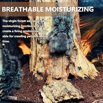 BNOSDM Reptile Soil Substrate,Natural Terrarium Bedding,Snake Bedding,Fluffy Reptile Tank Substrate for Tortoise Hermit Crab Tarantulas Lizards