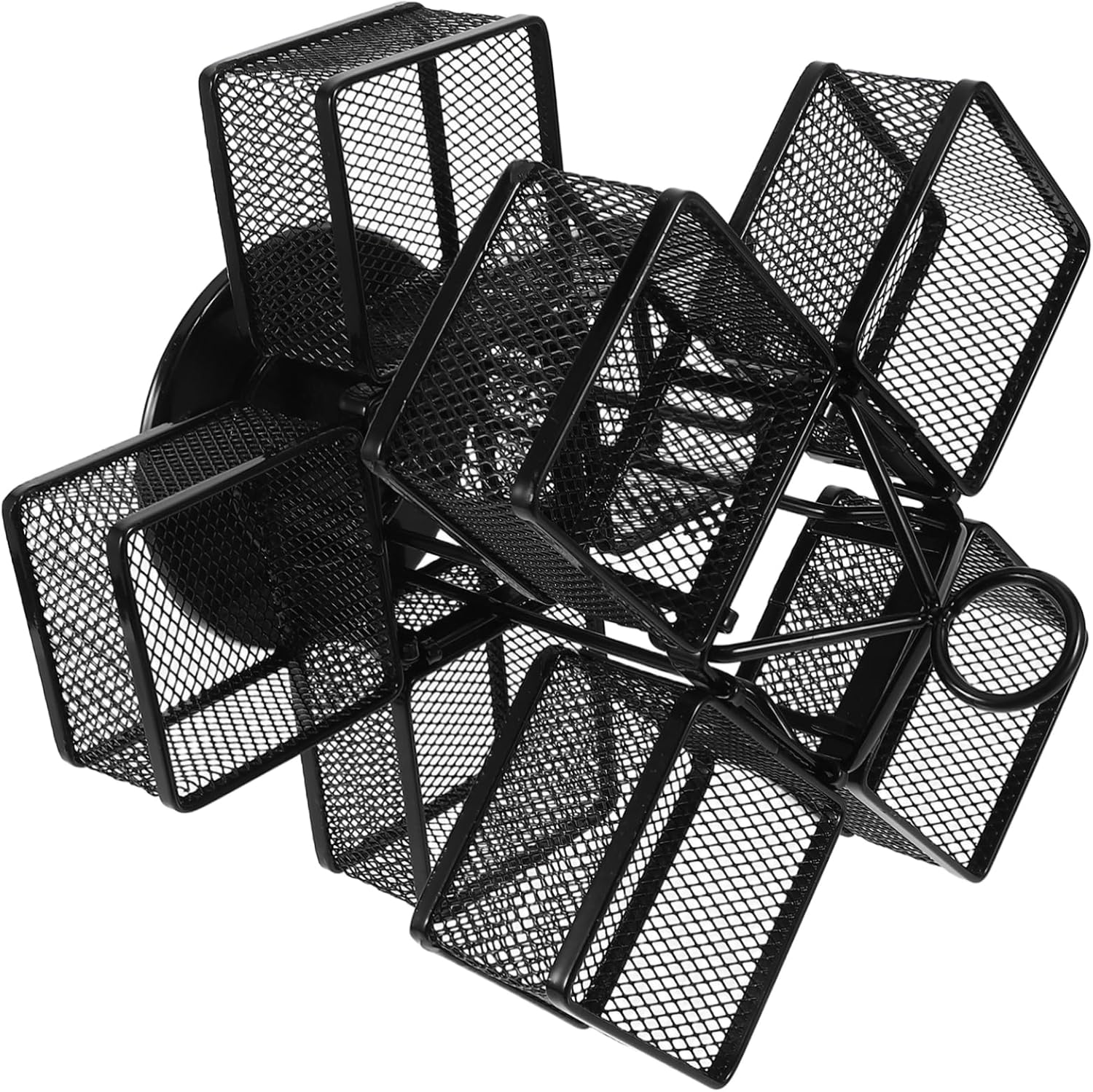 360degree Iron Wire Tea Bag Storage Holder Rotating Organizer for Tea Bags Sugar Packets and -saving Kitchen Countertop for Efficient Organization