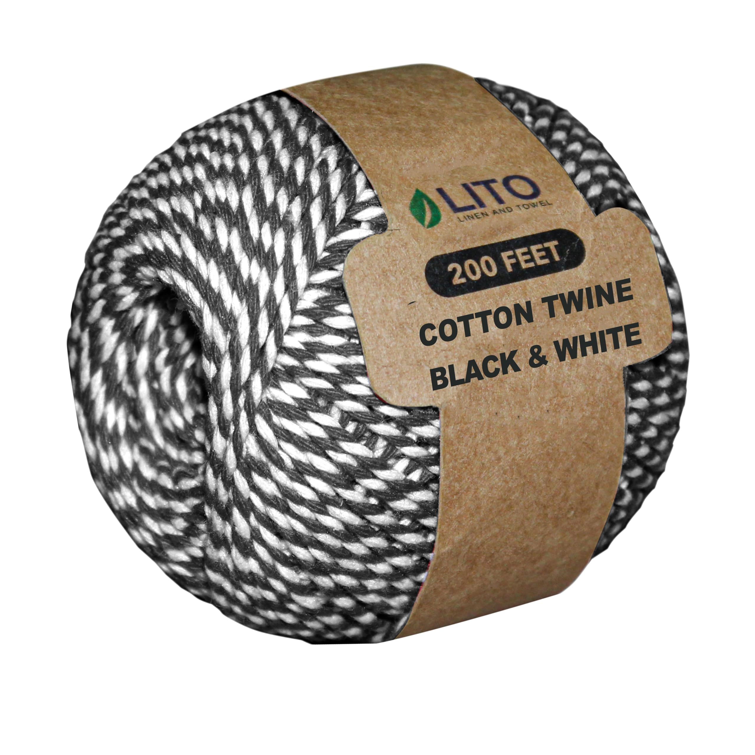 Cotton Twine String | Wrapping Bakers Cooking Craft | Butchers for Kitchen |Gifts Wrapping Thread|Festival Thread Hanging DIY Garden Decor 100% Cotton Twine|11 PLY| 200 FT Pack of 1 — Amazon image 25