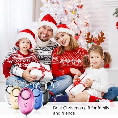 Miniatura 6 de Safesound - Llavero de alarma personal, TOODOO 8 piezas de 130 dB, alarma de emergencia de seguridad con LED y alarma de emergencia SOS que